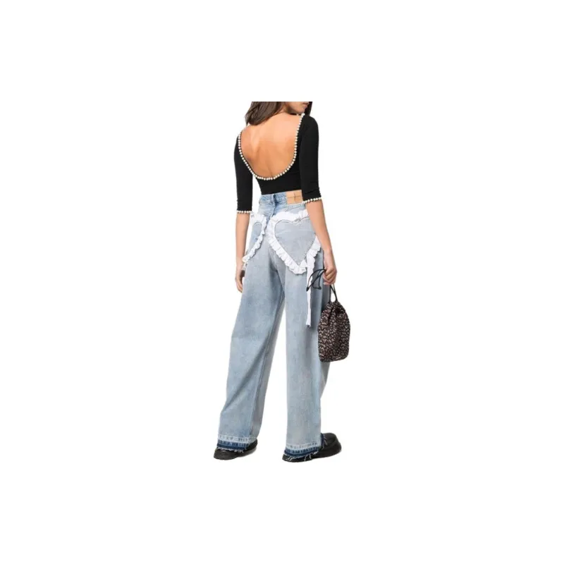 NATASHA ZINKO Jeans Women's Light Blue-2