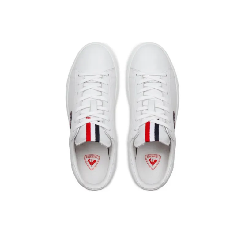 ROSSIGNOL Anti-Slip Wear-Resistant Low-Top Skateboard Shoes Unisex White-2