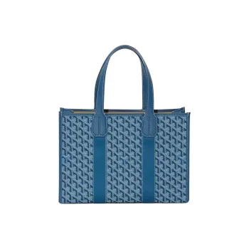 GOYARD Villette Jacquard Canvas Bag, Tote Bag, Shopping Bag, Handbag, Shoulder Bag Small Size Unisex Ocean Blue