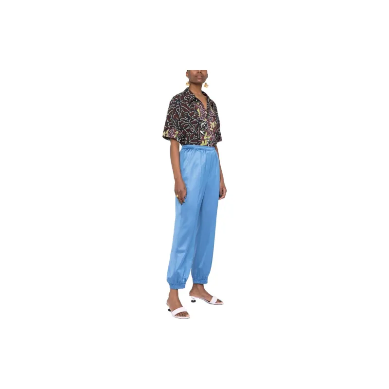 NANUSHKA Tapered Satin Trousers-3