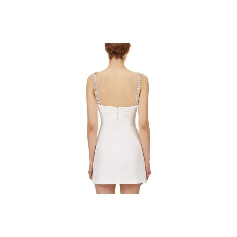 Self portrait Slip Dresses Women's White-3