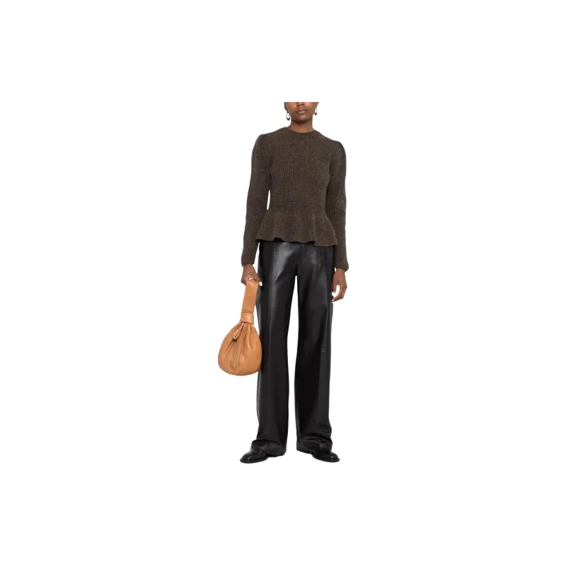 Lemaire Ribbed knit Peplum hem Jumper-1