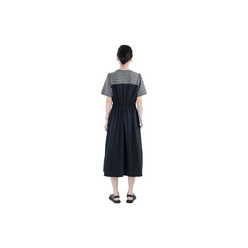 Gui'er Short-Sleeved Dresses Women's Black-3