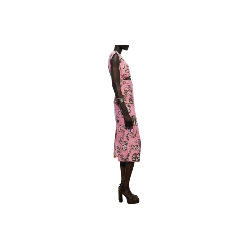 ZARA Sleeveless Dress Women's Pink-2