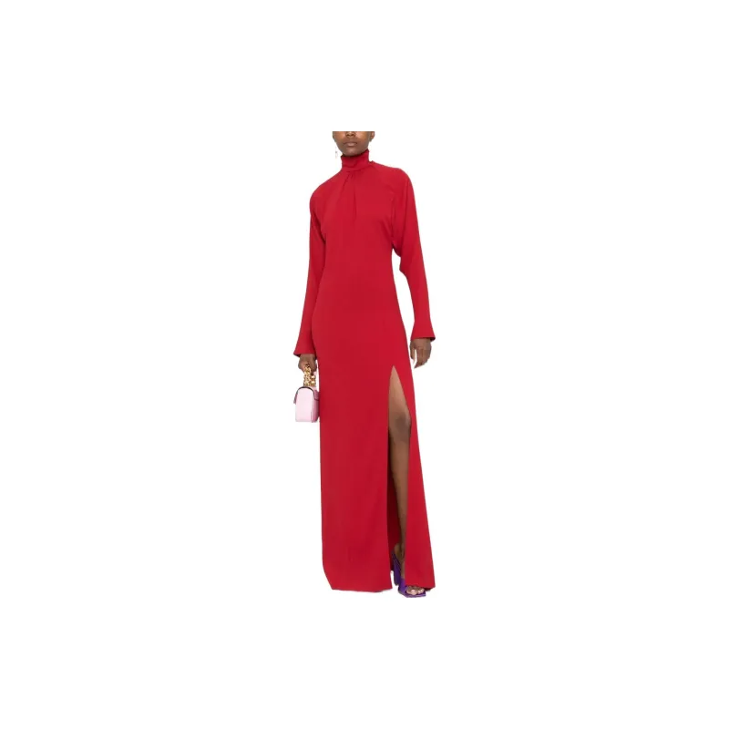 Blumarine Long-Sleeved Dresses Women's Red-1