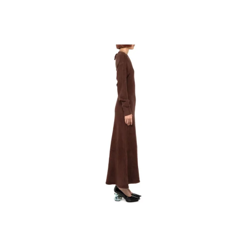 Maison Mihara Yasuhiro Long Sleeved Dresses Women's Brown-2