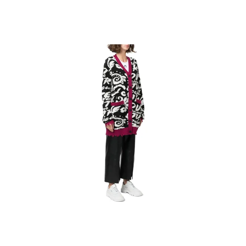 VERSACE JEANS COUTURE Distressed effect Cardi coat-3