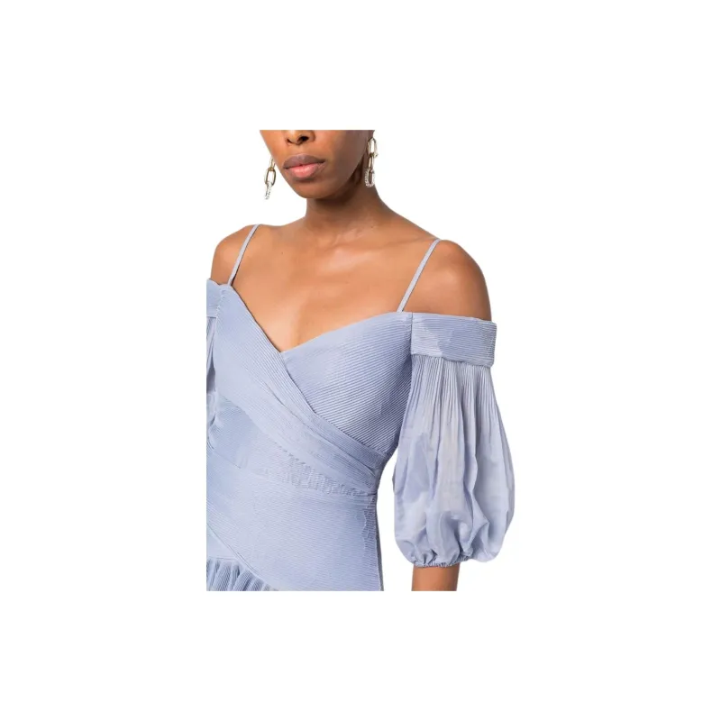 Zimmermann Pleated Wrap Mini Dress-5