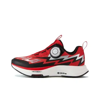 FILA KIDS Shock Absorbers Low Top Kids' Running Shoes Red Black Teenagers