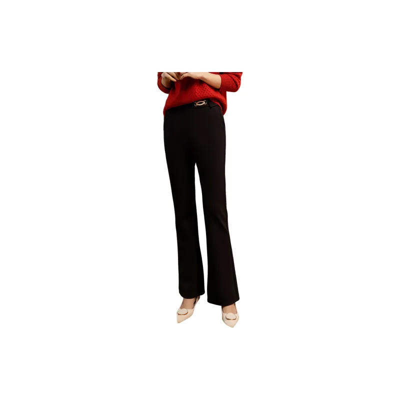 H YXIANG Casual Pants Women's Black-2