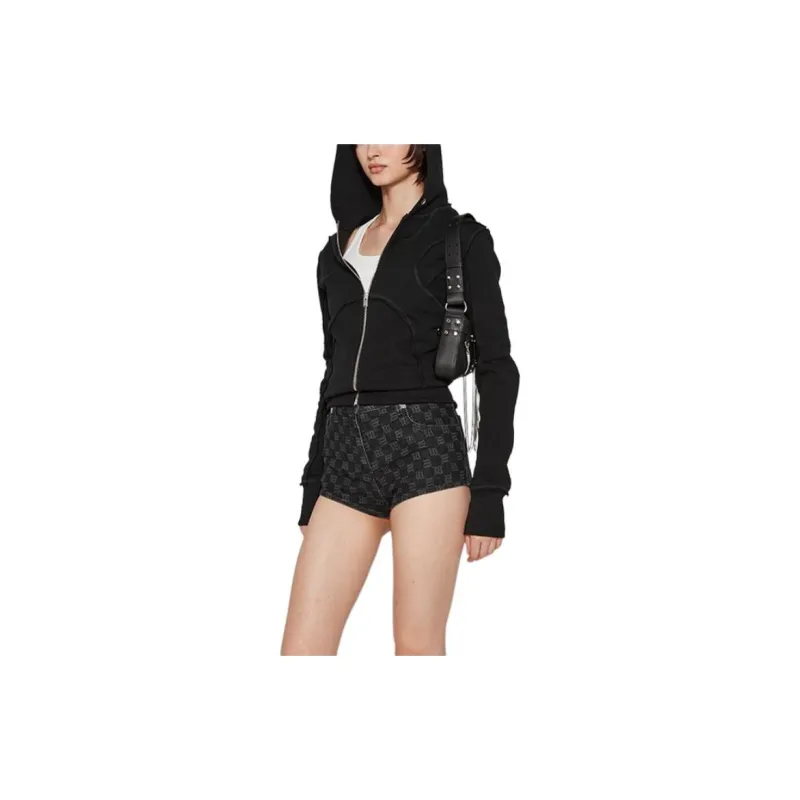 Misbhv Denim Shorts Women's Black-1