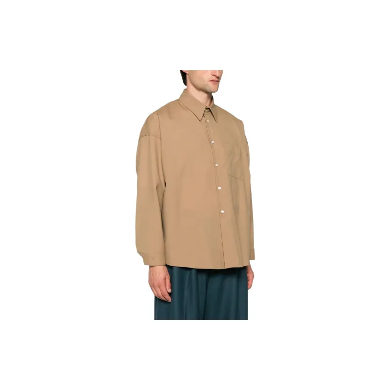 MARNI Buttoned Virgin Wool Shirt-3