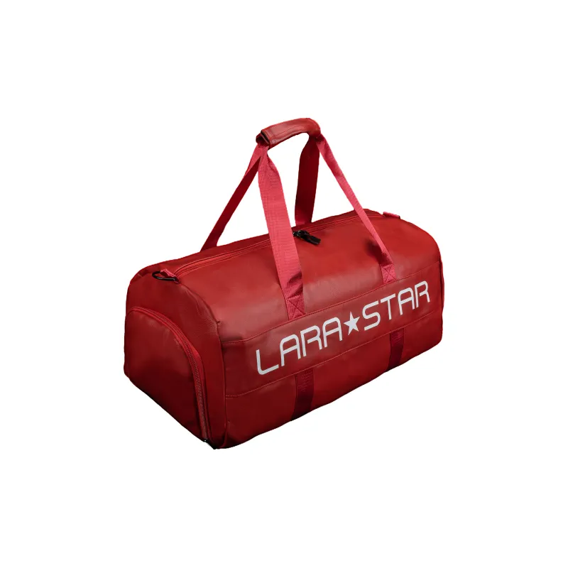LARA STAR Pu Travel Bag Large Size Unisex Red-1