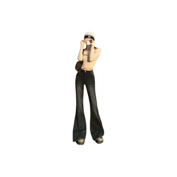 Kazakhstan Jeans Women's Black Gray