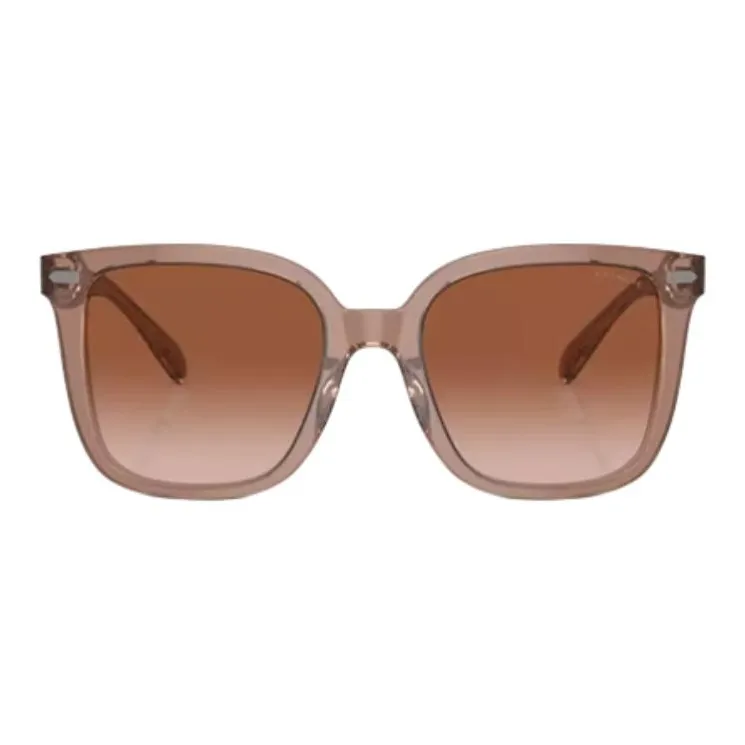 COACH Nylon Square Sunglasses Unisex Brown-1
