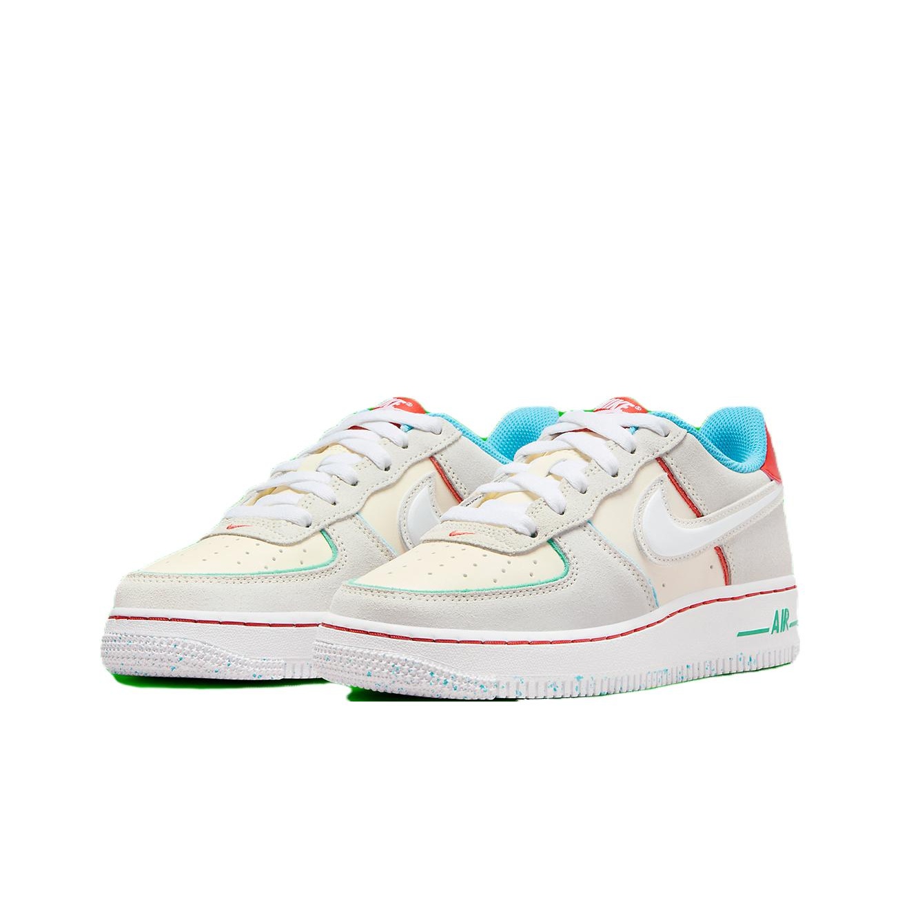 スニーカー Nike Air Force 1 Low LV8 Holiday Cookies PALE IVORY PS) Nike Air Force 1 Low LV8 Holiday Cookies Pale Ivory