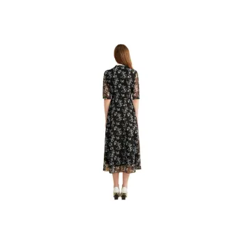 Yiner Short Sleeved Dresses Women's Black