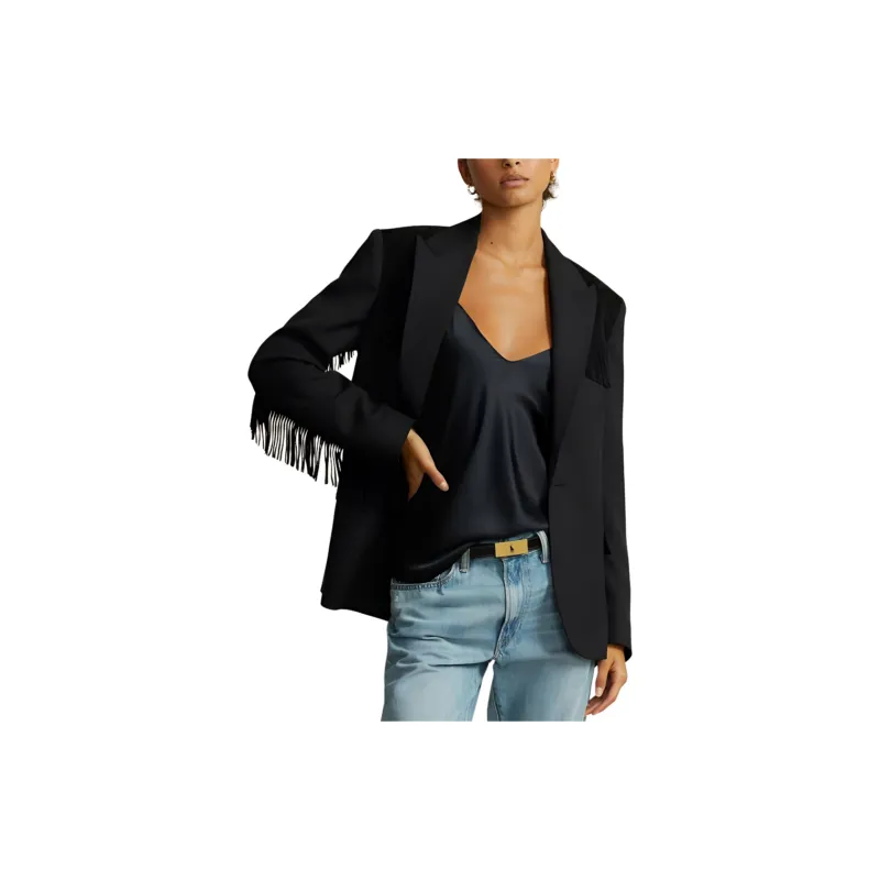 Polo Ralph Lauren SS24 Business Suits Coats Women's Black-4