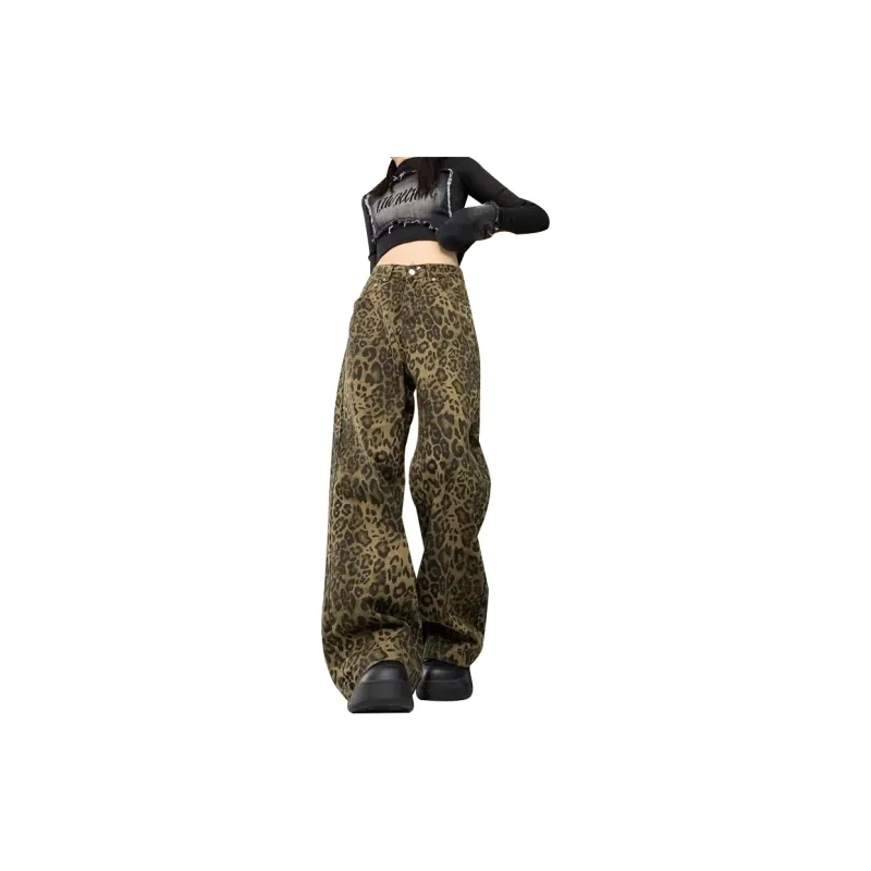 TLONELY1 Jeans Women's Leopard Print-3