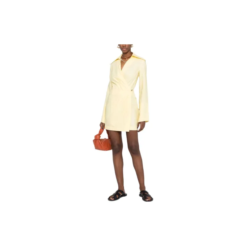 NANUSHKA Open back Mini Wrap Dress-1