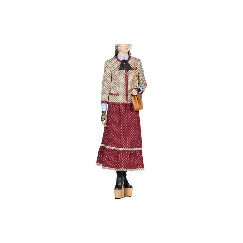 GUCCI Jackets Women's Red-1