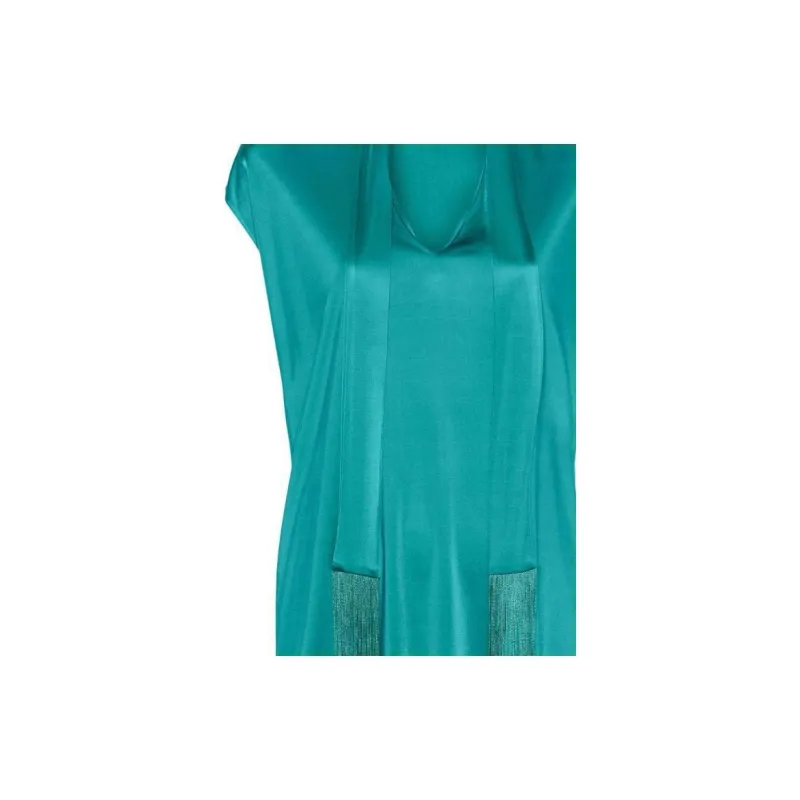 Roberto Cavalli Scarf-detail V-neck Blouse-5
