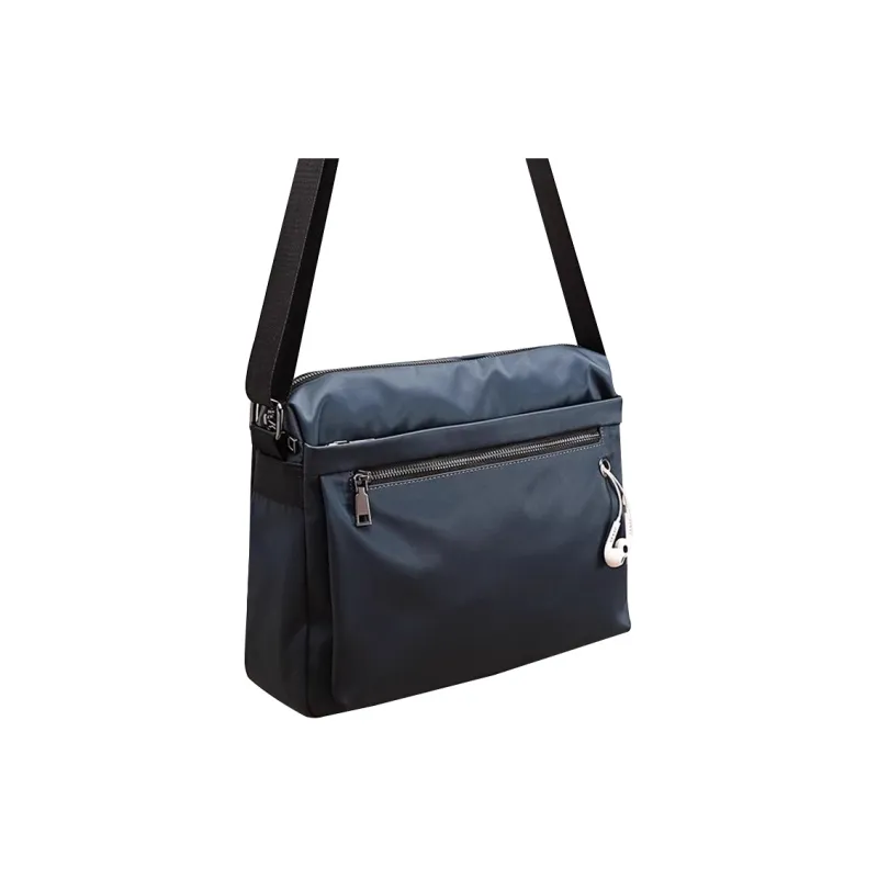 Old Man's Head Fabric Shoulder Bag Crossbody Bag Regular Men's Blue-1