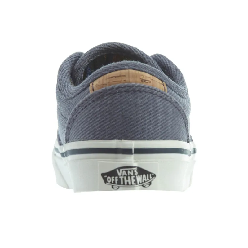 Vans Atwood Anti Slip Wear Resistant Low Top Kids' Skateboarding Shoes Denim Blue Teenagers-3
