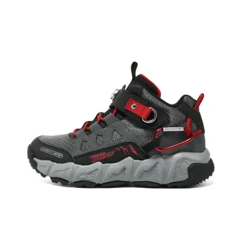 Skechers Cushioning Kids Lifestyle Shoes Black Red Teenagers