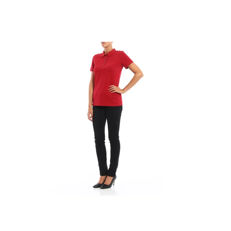 Burberry Polo Shirts Women's Red-3