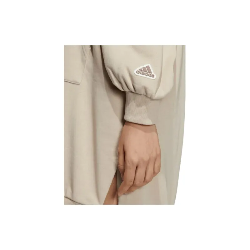Adidas Long-Sleeved Dresses Women's Beige-4