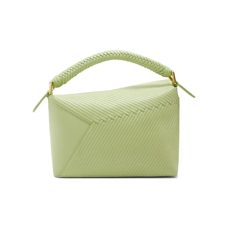LOEWE Puzzle Cow Leather Shoulder Bag, Crossbody Bag, Handbag Small Size Women's Light Pear-2