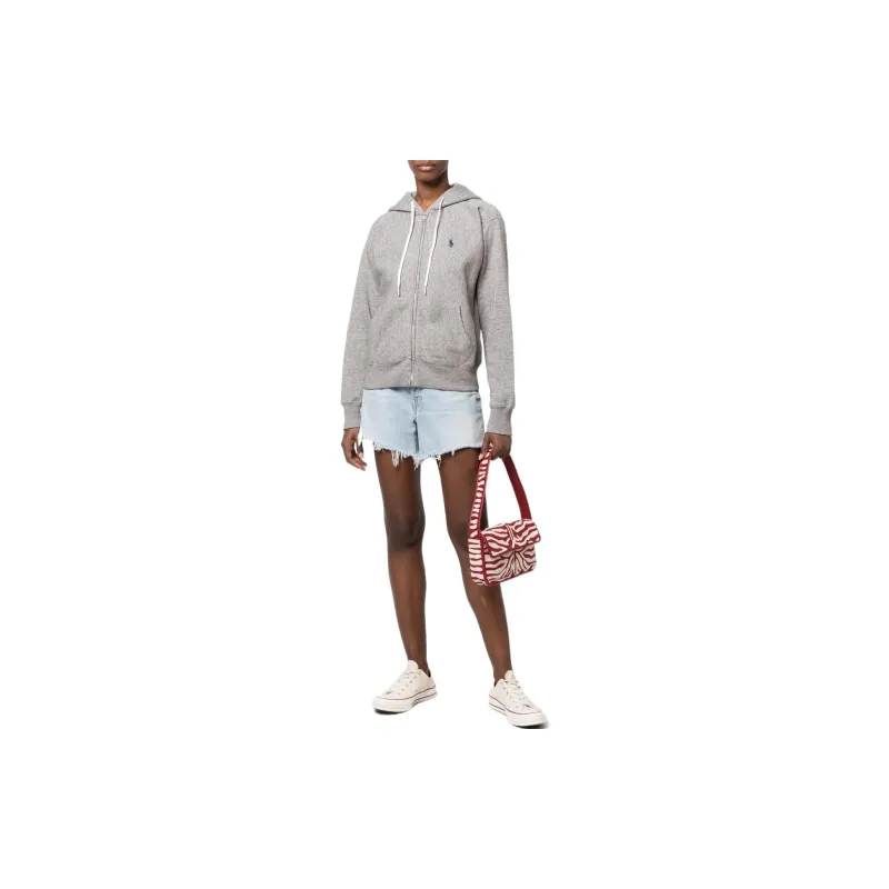 Polo Ralph Lauren SS22 Sweatshirt Coat Women's Gray-1