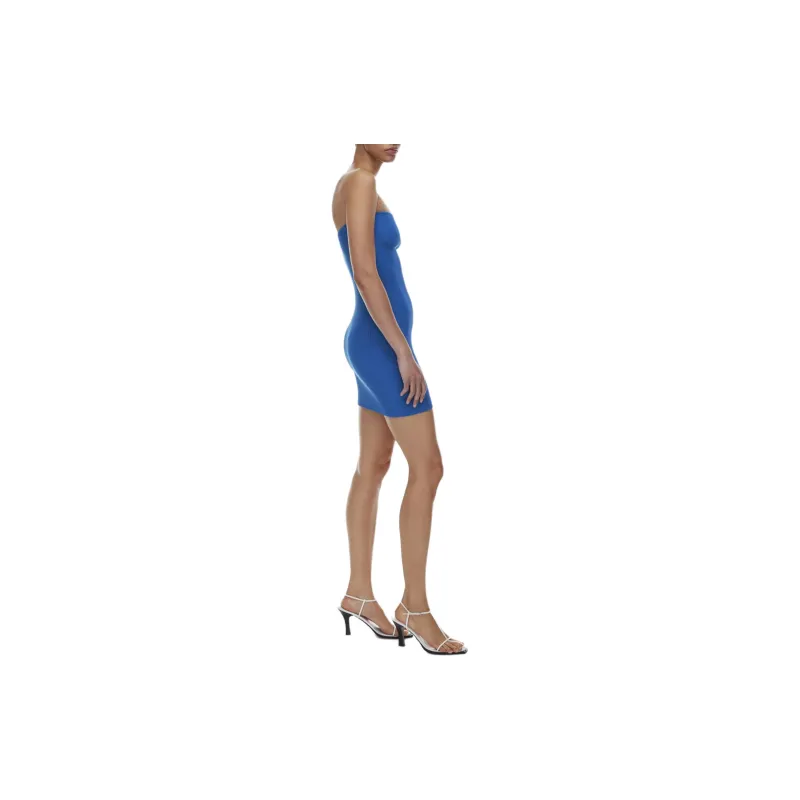 ARITZIA Babaton Sculpt Knit Tube Dress Sleeveless Dress Women's Bright Sapphire Blue-4