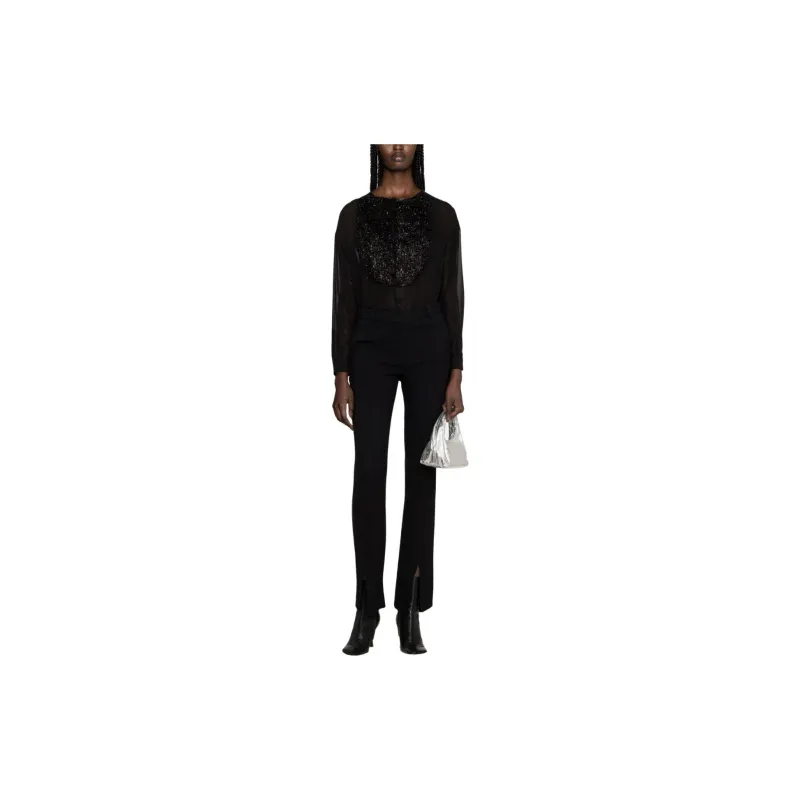 Fabiana Filippi Sheer Sleeved Panelled Blouse-4