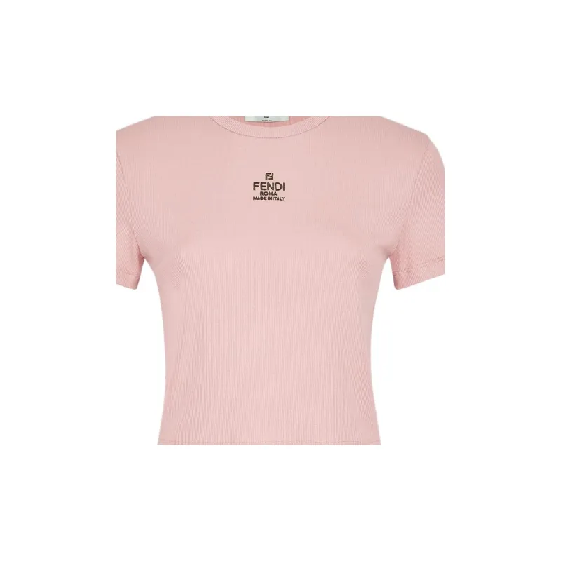 FENDI T Shirts Women's Pink-2