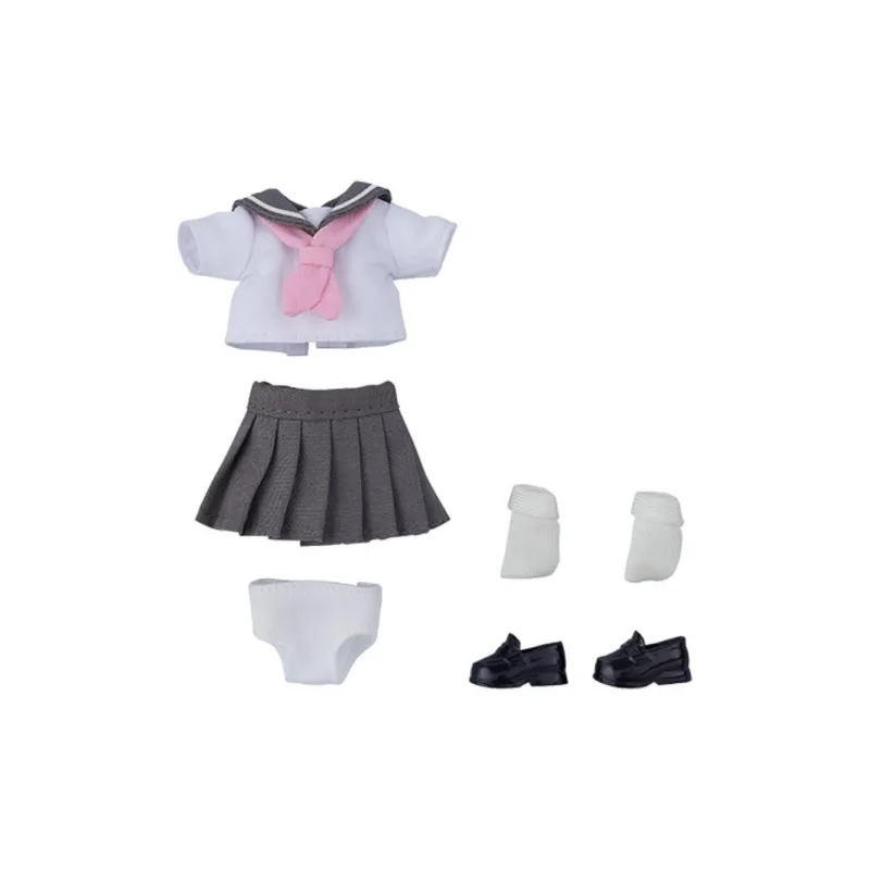 GSC Nendoroid Doll Sailor Suit Half Sleeves Western Clothing Set Marine Blue & Gray Model Accessories-1