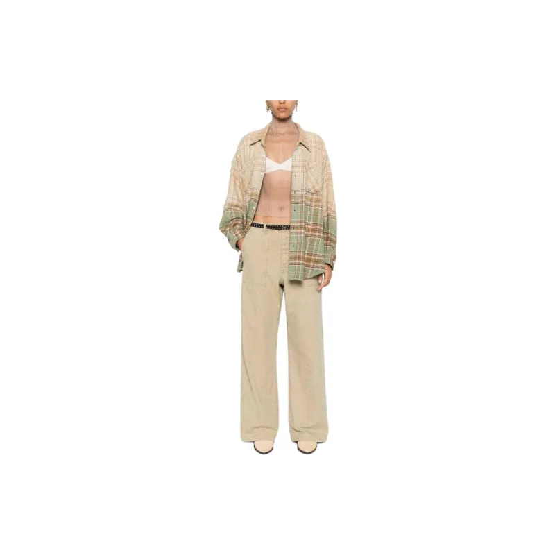 R13 Wide leg Utility Trousers-1