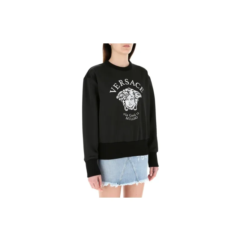 VERSACE Sweatshirt Women's Black-4