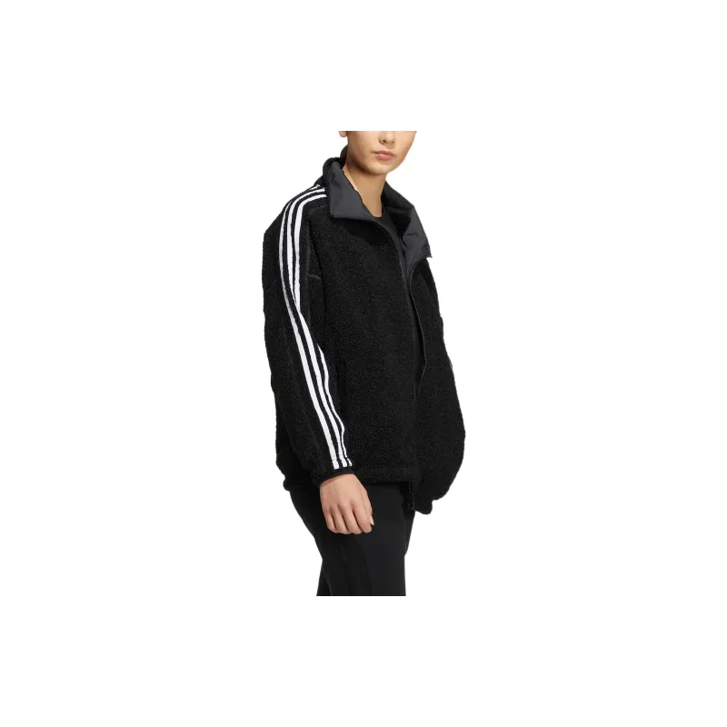 Adidas Velvet Jackets Women's Black-3