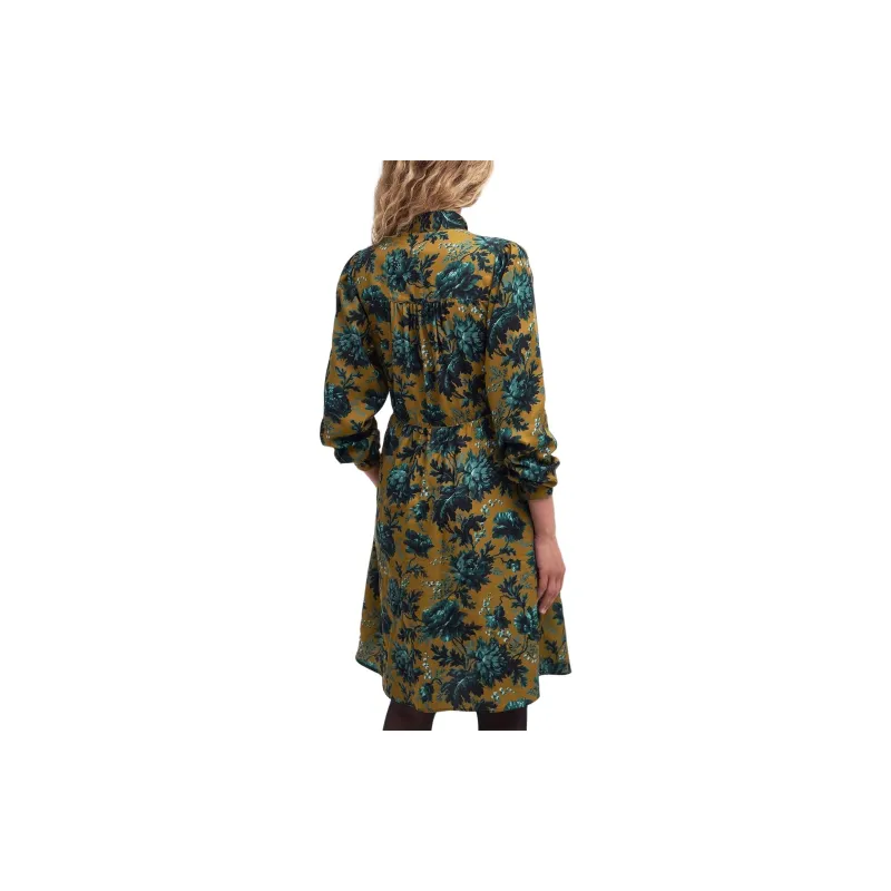 BARBOUR Mini Dress Long-Sleeved Dresses Women's Green-1