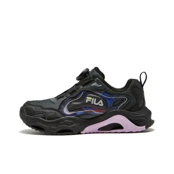FILA KIDS Cushioning Low Top Kids' Outdoor Shoes Black Purple Teenagers