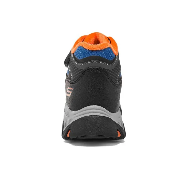 Skechers Mid Top Kids' Running Shoes Blue Orange Teenagers-3