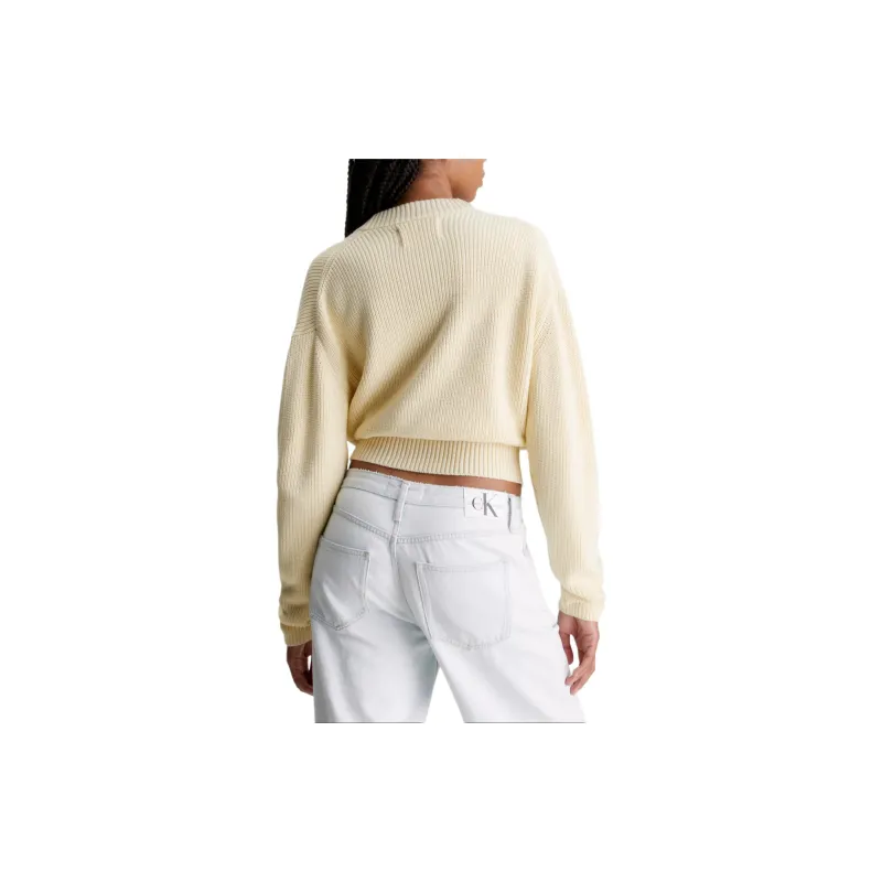 CALVIN KLEIN Knitwear Europe Version Women's Vanilla-2