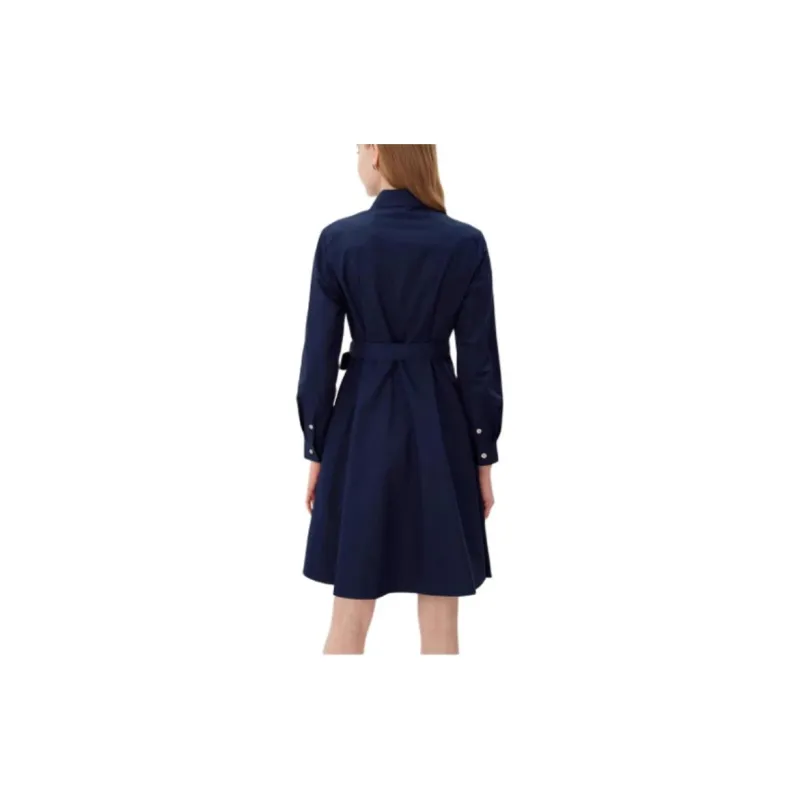 Hush Puppies Long Sleeved Dress Women's Dark Blue-1