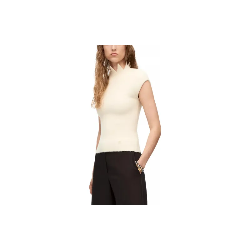 LOEWE FW22 Slim Fit Sweater Women's White-1