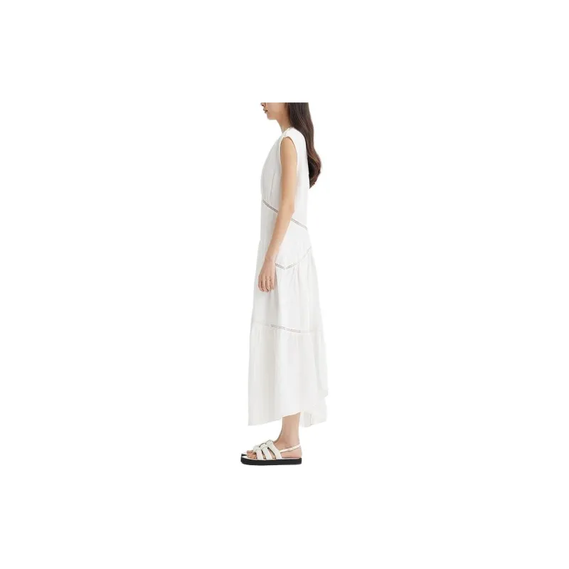 FRAME SS24 Sleeveless Dress Women's White-3