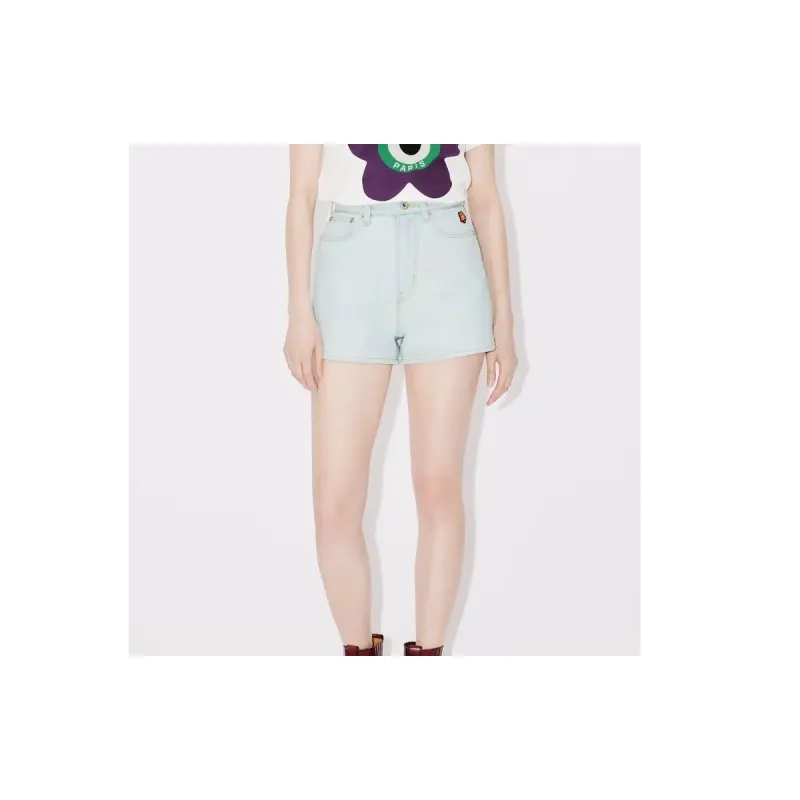 KENZO Denim Shorts Women's Light Blue-4