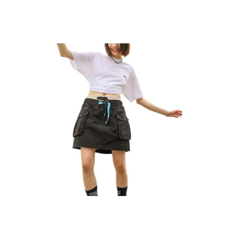 Vans Cargo Short Skirts Women's Black-2