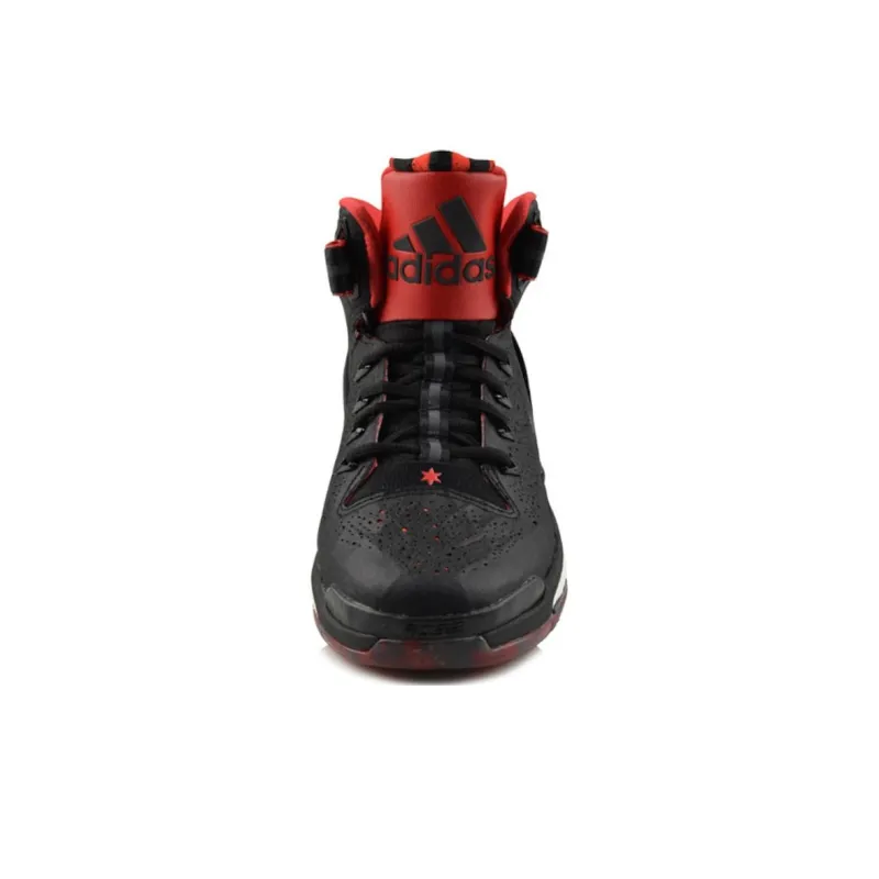 Adidas D Rose 6 Slip Resistant Cushioning Wear Resistant Mid Top Children's Basketball Shoes Black Red Kids'-2